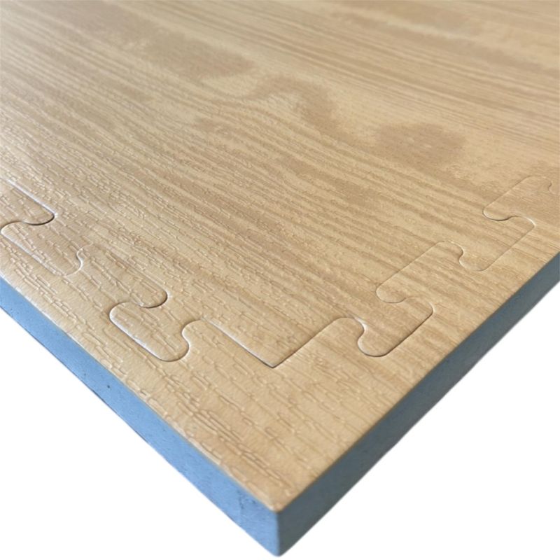 Kampfsport- / Fitnessmatten Holzoptik / Schwarz, 2,5 cm